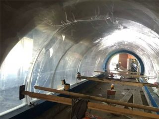 Tilpasset stort akvariumplastik tunnel akryl prosjekt